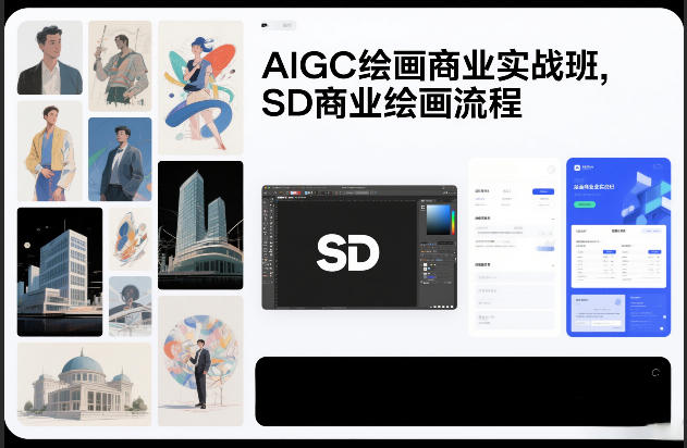 AIGC绘画商业实战班，SD商业绘画流程 - 臻优资源网