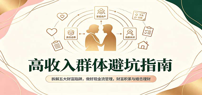 高收入群体避坑指南：拆解五大财富陷阱，做好现金流管理，财富积累与婚恋理财 - 臻优资源网