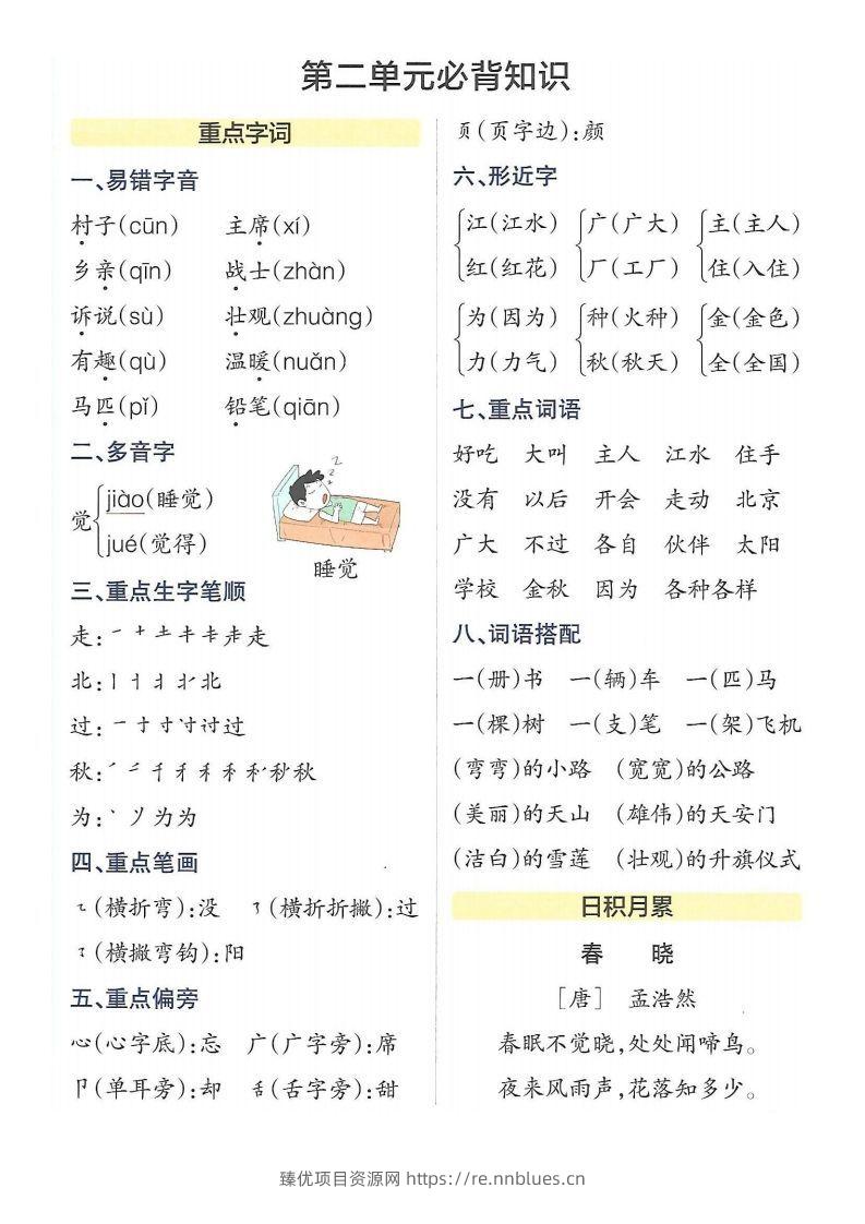 图片[3] - 5_一年级下册语文知识点总结 - 臻优资源网