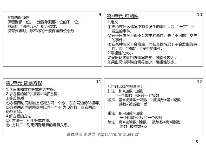 图片[3] - 【人教五年级】数学上册必背笔记 - 臻优资源网