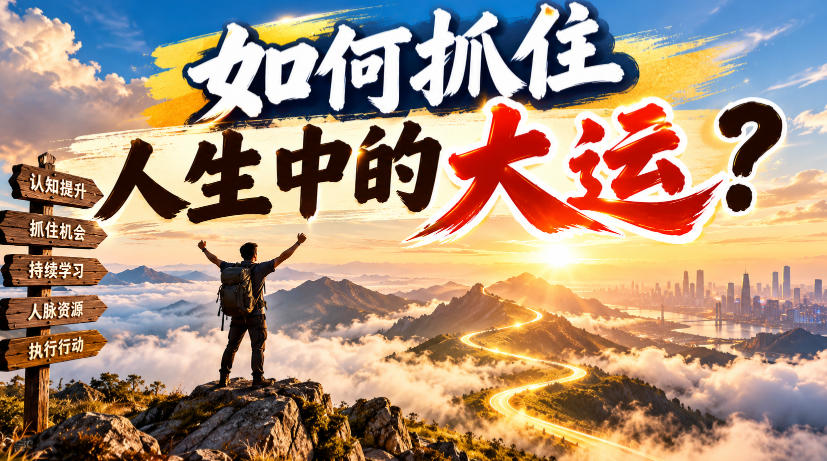 某公众号付费文章：如何抓住人生中的大运？ - 臻优资源网