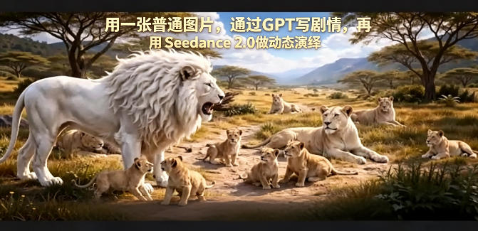 用一张普通图片，通过GPT写剧情，再用Seedance 2.0做动态演绎，居然能生成迪士尼风格搞笑动画 - 臻优资源网