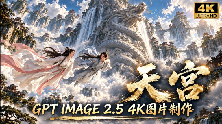 GPT Image 2.5实测！4K到底多清楚？皮肤、手指、修图与天宫场景全面测试 - 臻优资源网