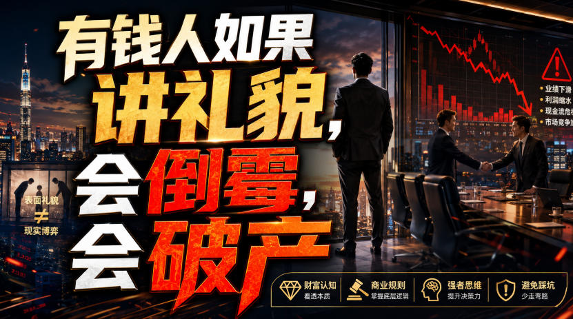 付费文章：有钱人如果讲礼貌，会倒霉，会破产 - 臻优资源网