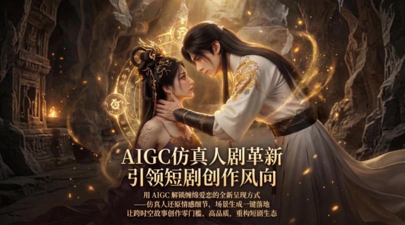 AIGC仿真人《合欢宗》短剧教学，用AIGC解锁缠绵爱恋的全新呈现方式，让跨时空故事创作零门槛、高品质，重构短剧生态 - 臻优资源网
