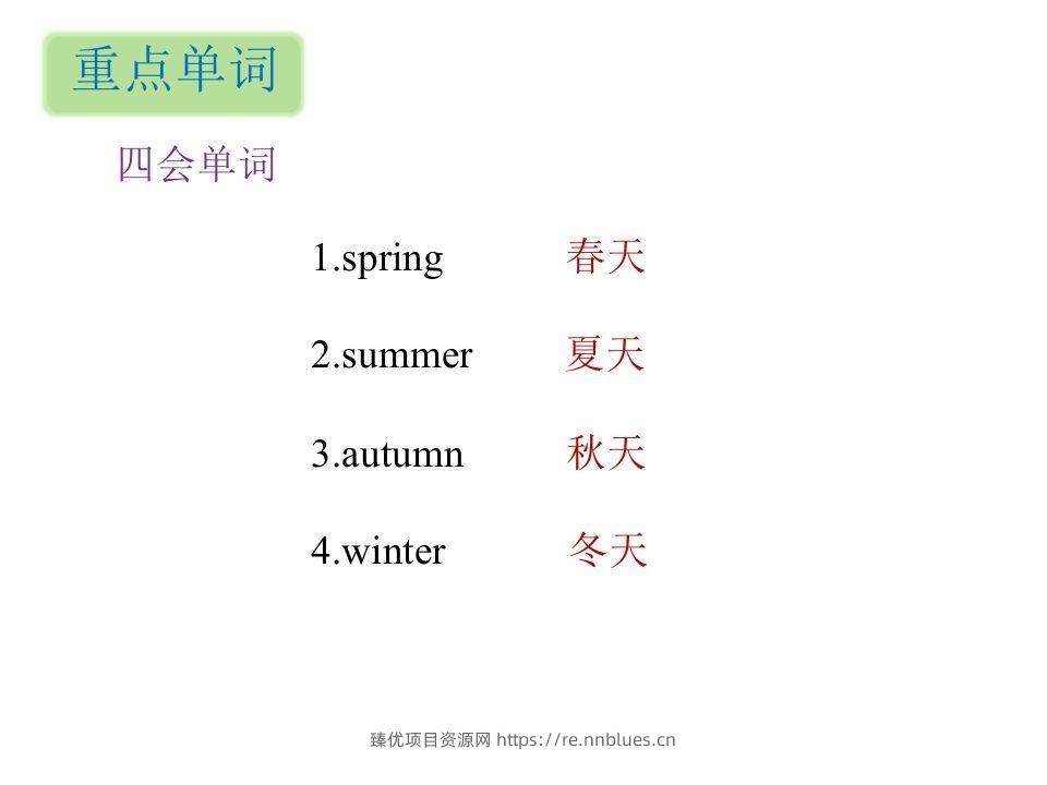 图片[2] - 五年级英语下册知识清单课件-unit2∣(共9张PPT)（人教PEP版） - 臻优资源网