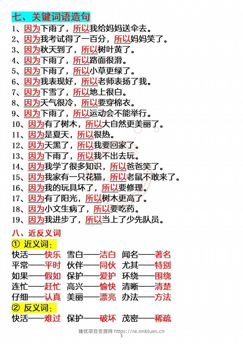 图片[3] - 【必备重点知识汇总】二上语文 - 臻优资源网