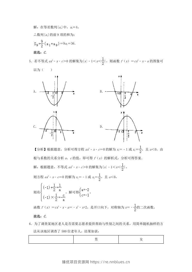 图片[2] - 2020-2021年北京市昌平区高二数学下学期期末试题及答案(Word版) - 臻优资源网