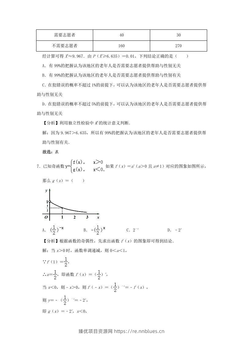 图片[3] - 2020-2021年北京市昌平区高二数学下学期期末试题及答案(Word版) - 臻优资源网