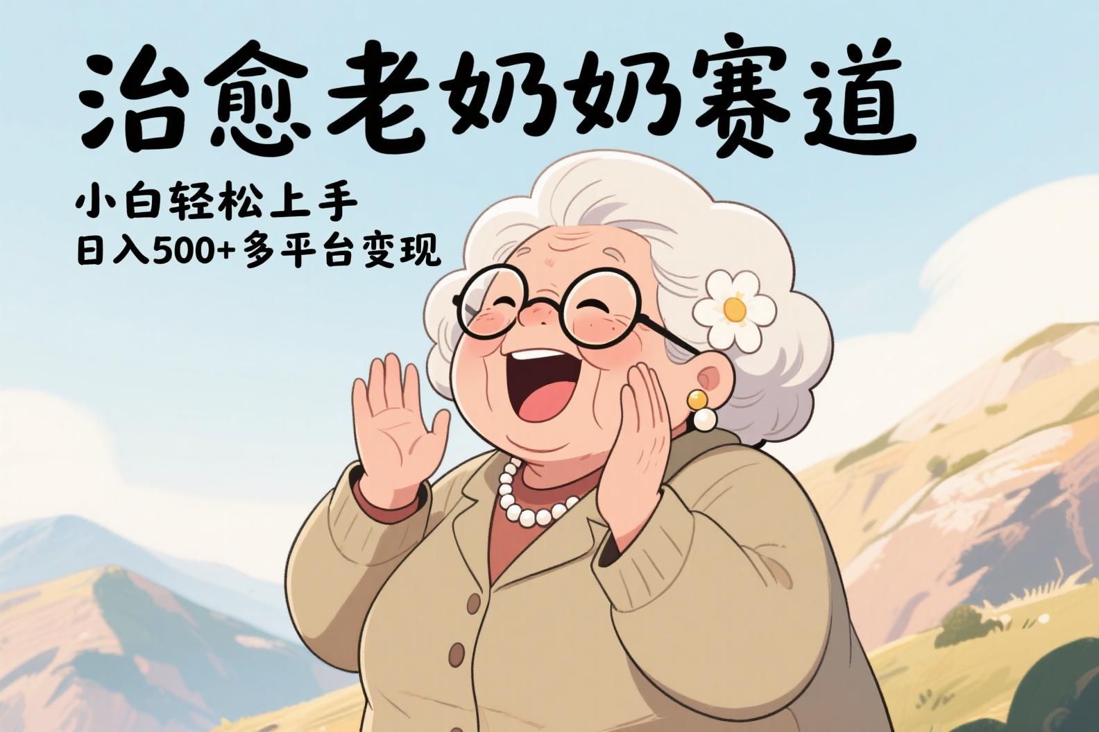 视频号治愈老奶奶赛道，小白轻松上手，日入500+多平台变现 - 臻优资源网