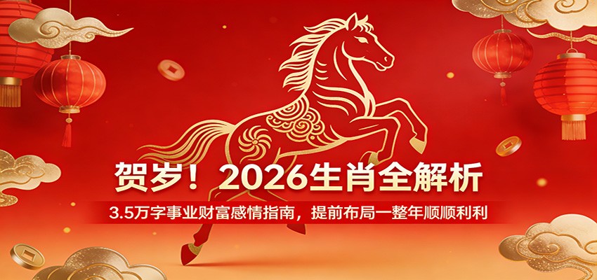 贺岁！2026生肖全解析，3.5万字事业财富感情指南，提前布局一整年顺顺利利 - 臻优资源网