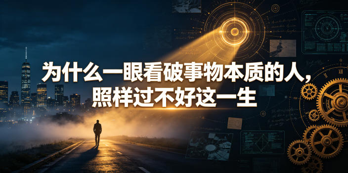 付费文章：为什么一眼看破事物本质的人，照样过不好这一生 - 臻优资源网