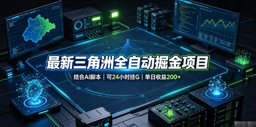 最新三角洲全自动掘金项目，结合AI脚本，可24小时挂G，单日收益200+【揭秘】 - 臻优资源网
