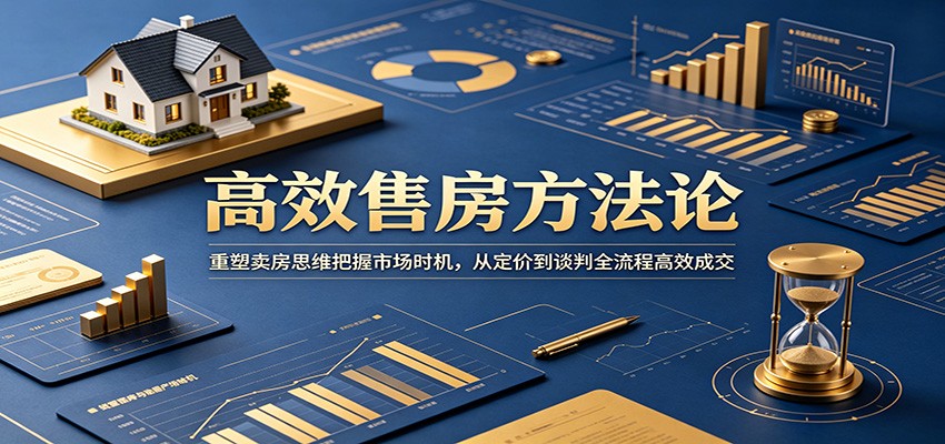 高效售房方法论：重塑卖房思维把握市场时机，从定价到谈判全流程高效成交 - 臻优资源网