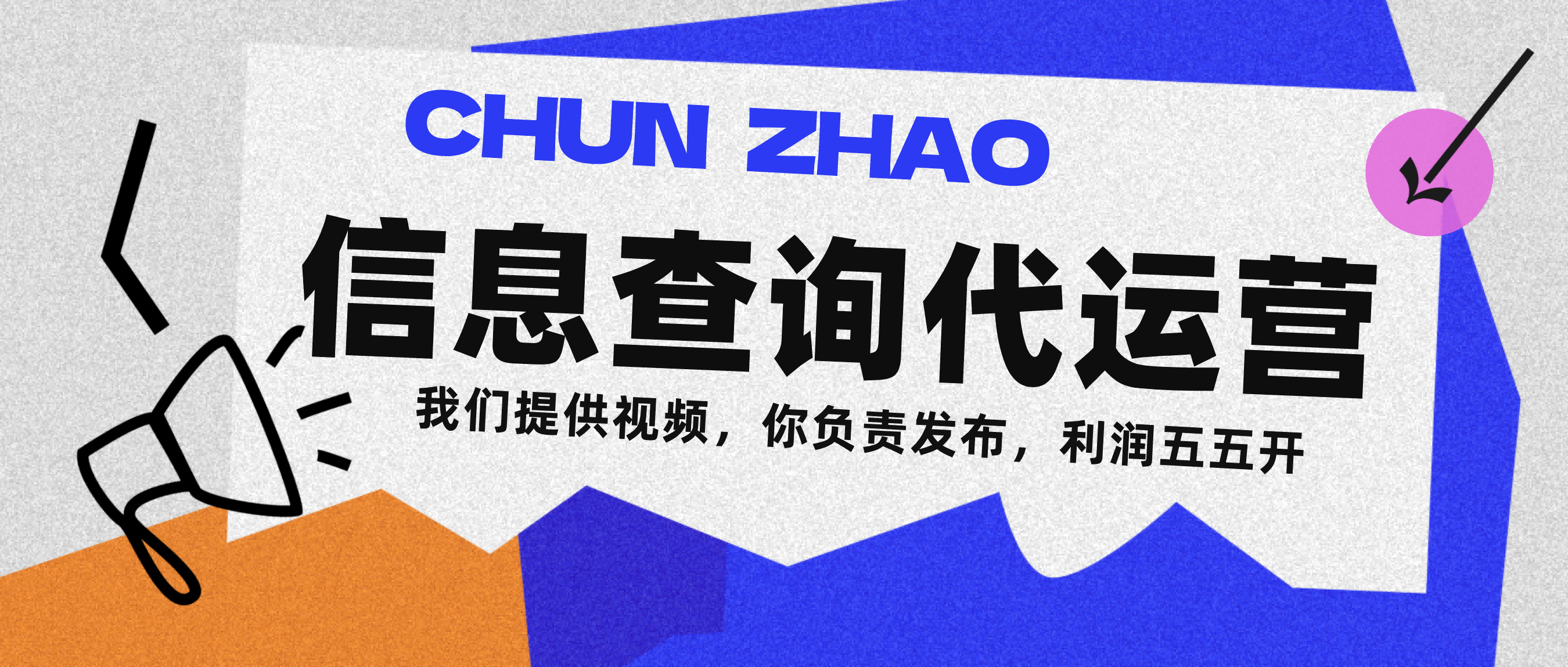 信息查询代运营小众蓝海爆款项目，每天发发视频，单日稳定变现500+ - 臻优资源网