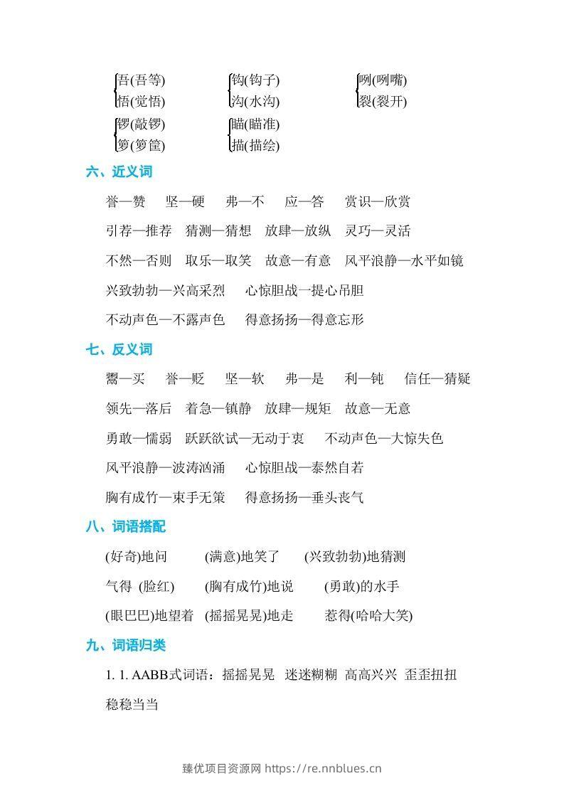 图片[2] - 五年级语文下册第六单元单元知识小结（部编版） - 臻优资源网