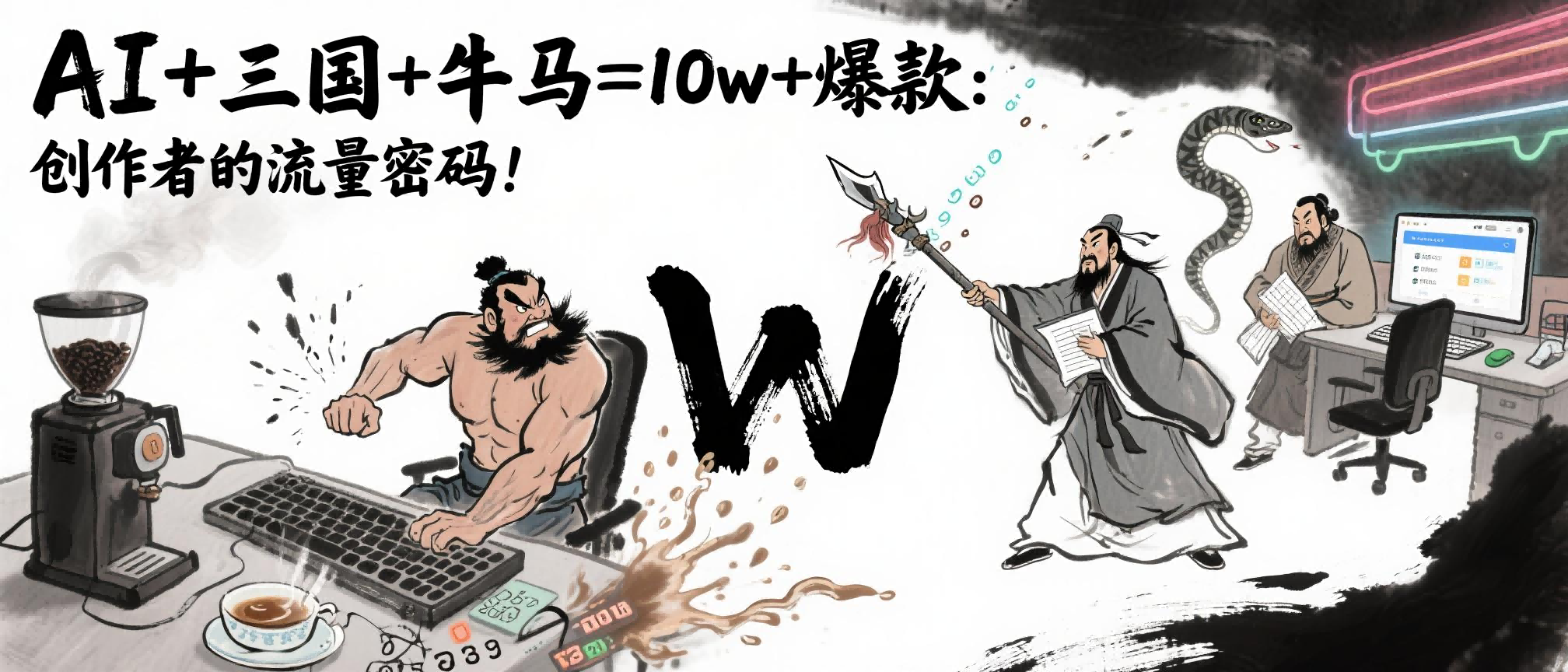 AI+三国+牛马=10w+爆款：创作者的流量密码！ - 臻优资源网