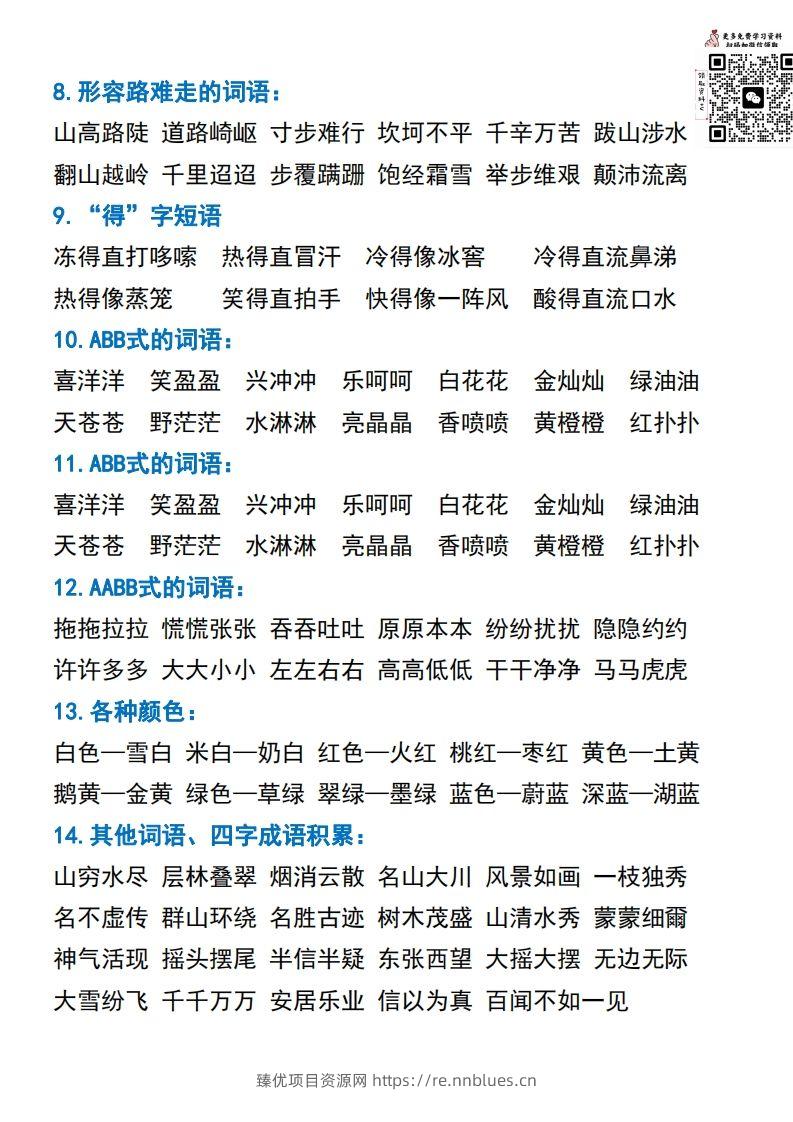 图片[2] - 二年级语文上册常考重点知识点汇总必背 - 臻优资源网
