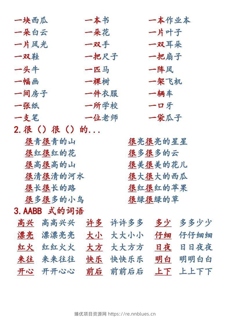 图片[3] - 【语文知识点重点汇总】一上 - 臻优资源网