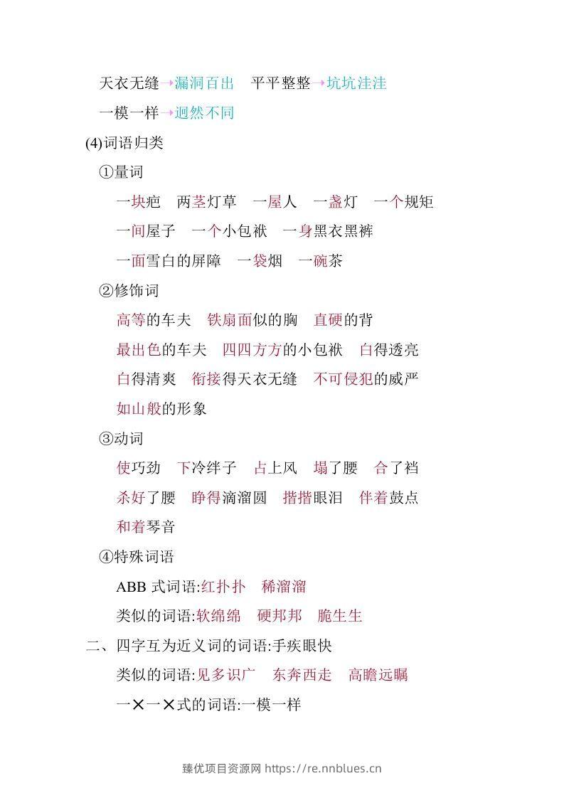 图片[3] - 五年级语文下册第五单元知识小结（部编版） - 臻优资源网
