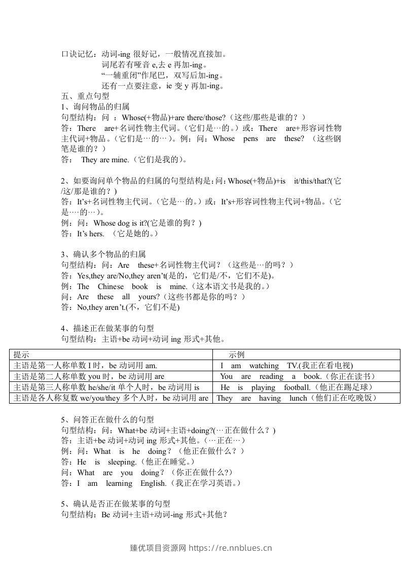 图片[2] - 五年级英语下册Unit5单元知识梳理（人教PEP版） - 臻优资源网