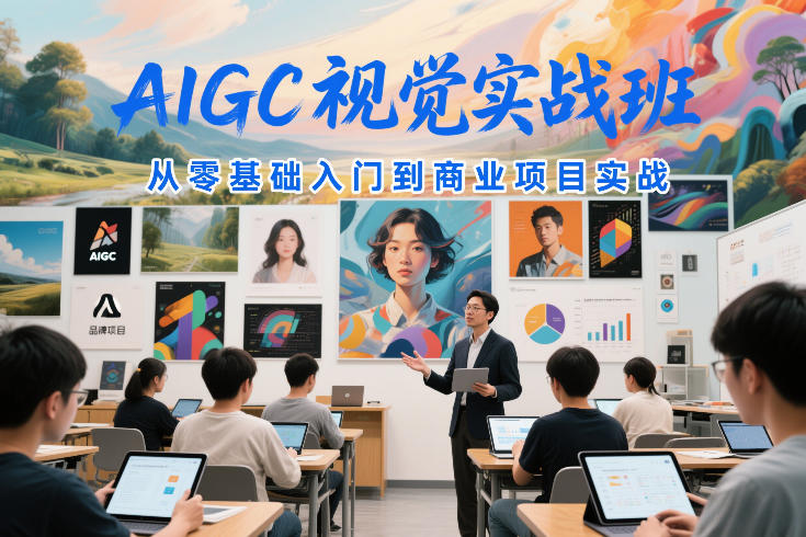 AIGC视觉实战班，从零基础入门到商业项目实战 - 臻优资源网