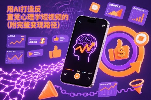 用AI打造“反直觉”心理学短视频的流量密码（附完整变现路径） - 臻优资源网