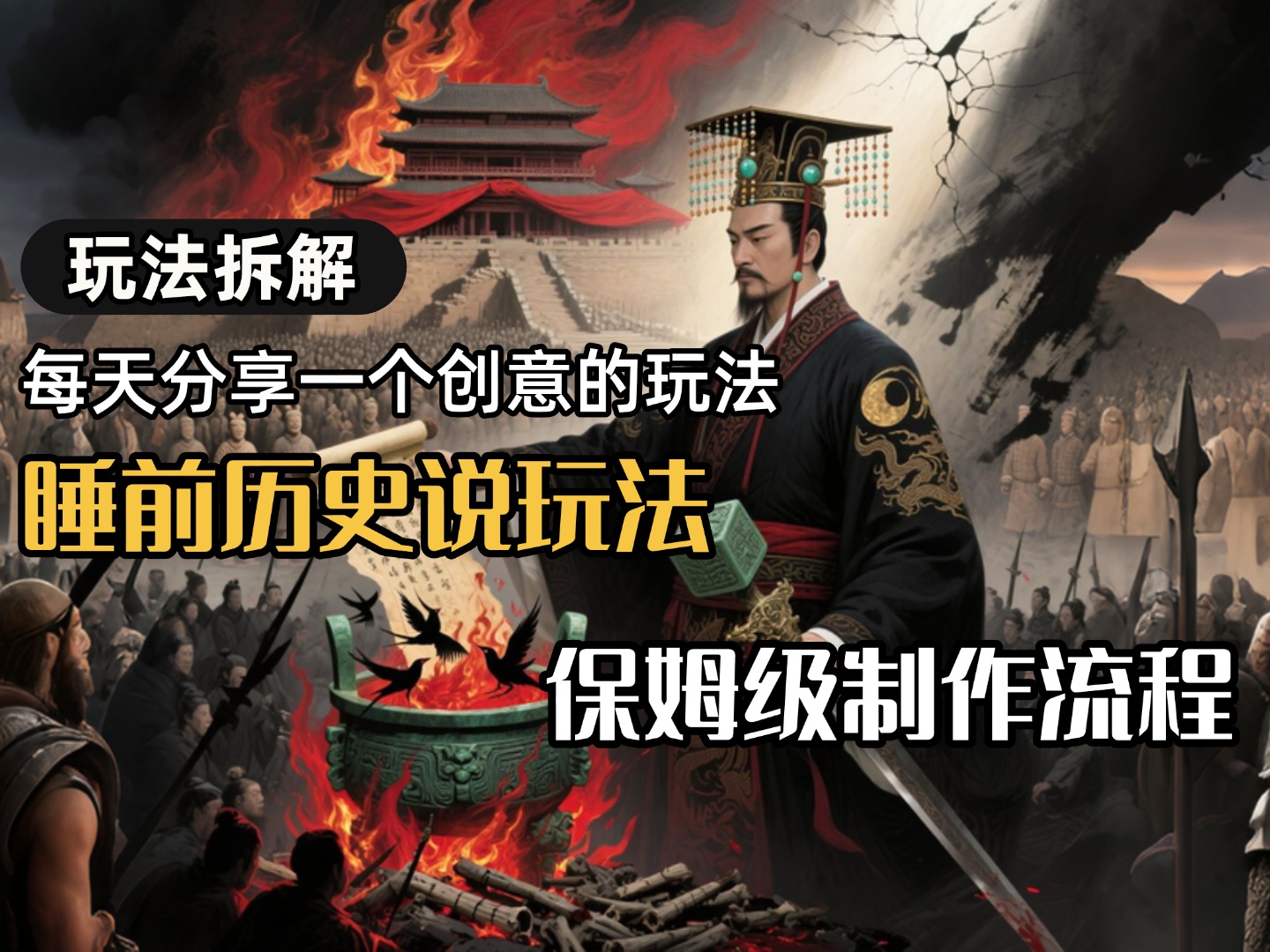 13条作品涨粉24.5万，全流程拆解睡前历史说，保姆级教程 - 臻优资源网