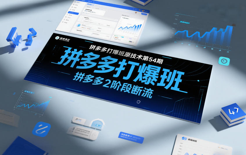 拼多多打爆班原创技术第54期，拼多多2阶段断流 - 臻优资源网