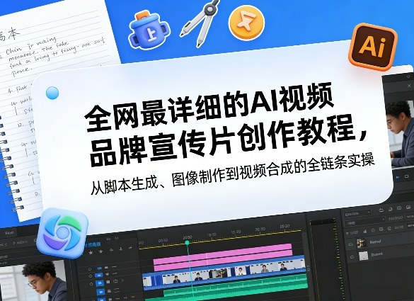全网最详细的AI视频品牌宣传片创作教程，从脚本生成、图像制作到视频合成的全链条实操 - 臻优资源网