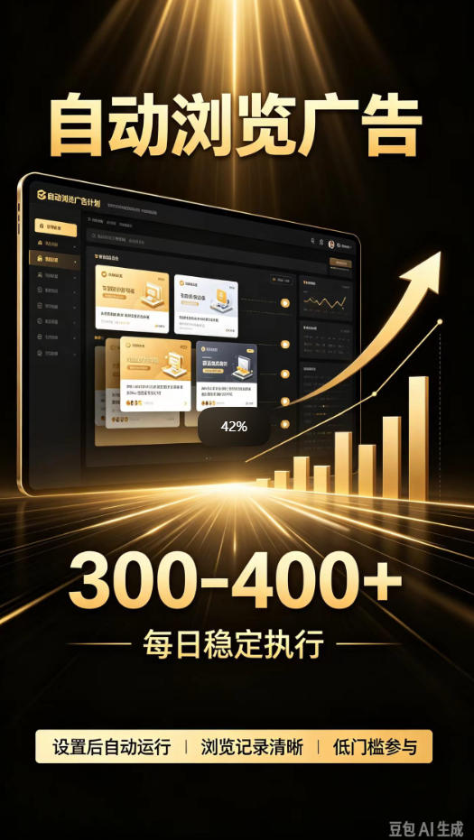 自动浏览广告计划，0门槛副业，日入300-400，躺賺稳定风口项目，无需人工操作，解放双手【揭秘】 - 臻优资源网
