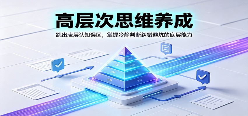 高层次思维养成：跳出表层认知误区，掌握冷静判断纠错避坑的底层能力 - 臻优资源网