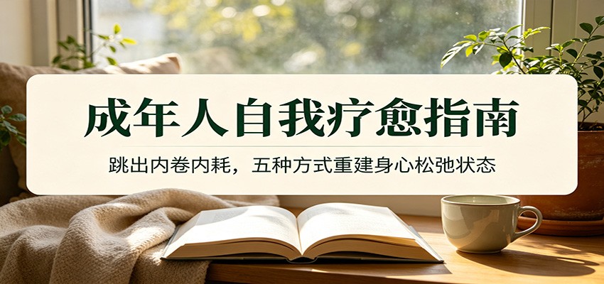 成年人自我疗愈指南：跳出内卷内耗，五种方式重建身心松弛状态 - 臻优资源网