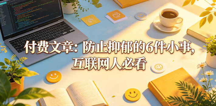 付费文章：防止抑郁的6件小事，互联网人必看！ - 臻优资源网