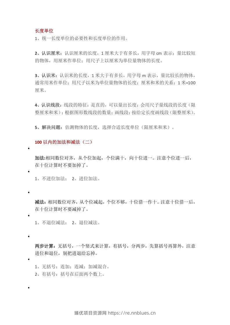【数学重点知识点汇总预习】二上沪教版 - 臻优资源网