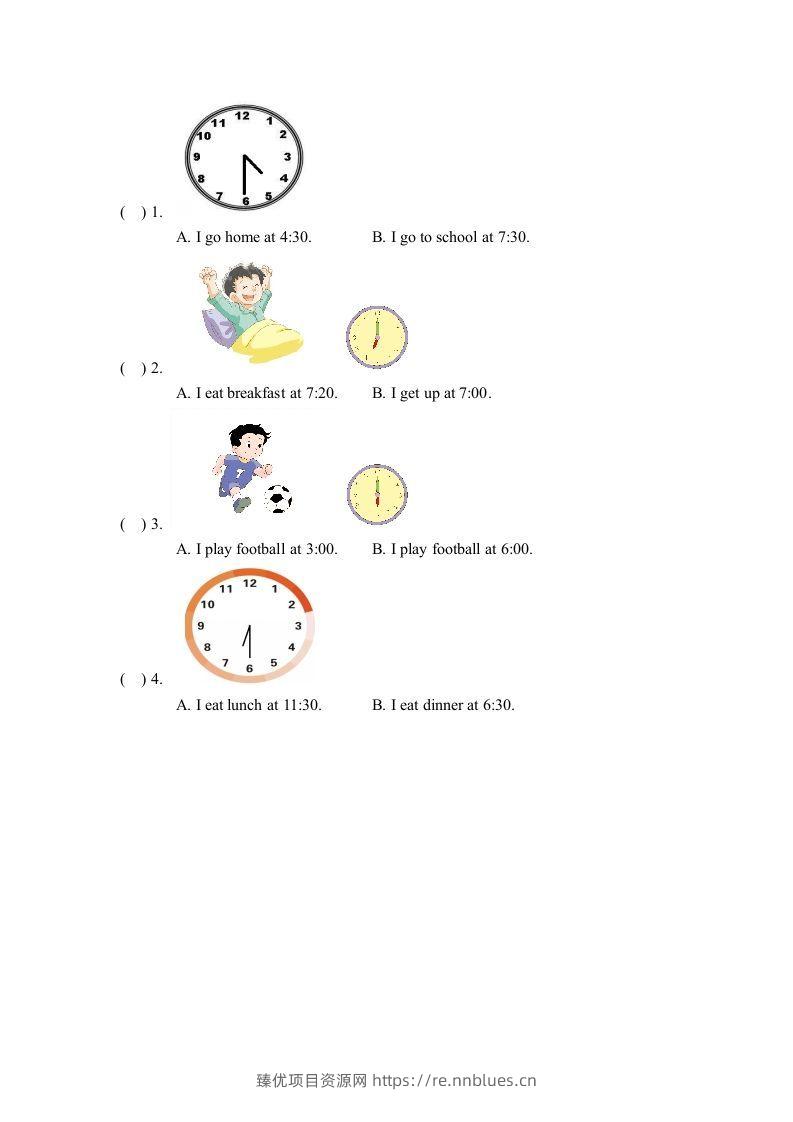 图片[3] - 二年级英语下册Unit5_单元测试卷（人教版） - 臻优资源网