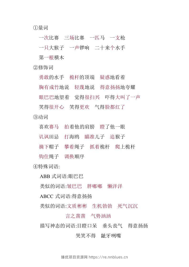 图片[3] - 五年级语文下册05.第六单元知识小结（部编版） - 臻优资源网
