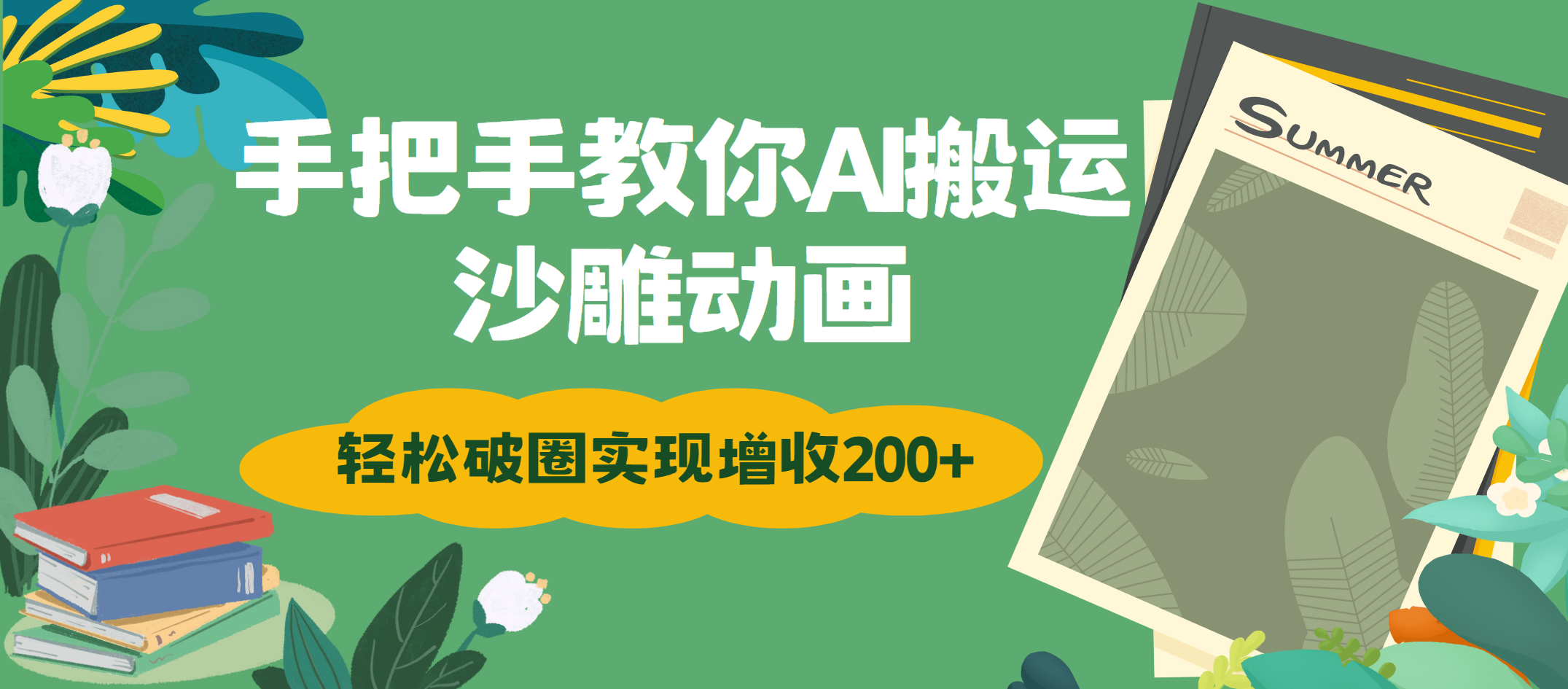 手把手教你用AI搬运沙雕动画轻松破圈实现增收200+ - 臻优资源网