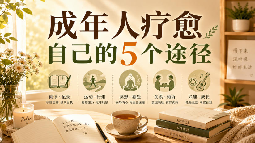 付费文章：成年人疗愈自己的5个途径 - 臻优资源网
