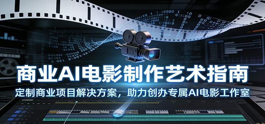 商业AI电影制作艺术指南：定制商业项目解决方案，助力创办专属AI电影工作室 - 臻优资源网