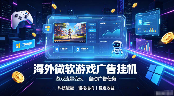 海外游戏广告自动挂G,轻资产海外副业风口,单设备稳定产出500+【揭秘】 - 臻优资源网