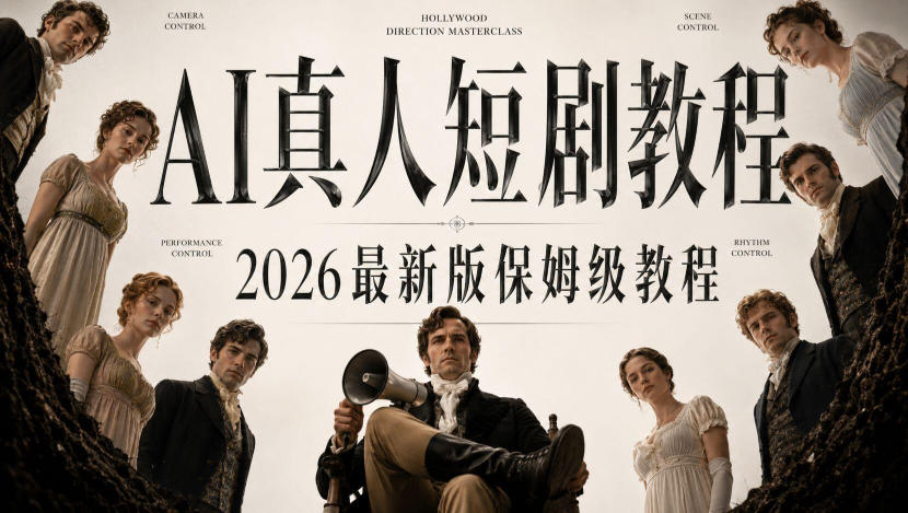 AI真人短剧制作全流程，AI视频大佬专为零基础研制的AI短剧教程，保姆级教程，新手一学就会！ - 臻优资源网