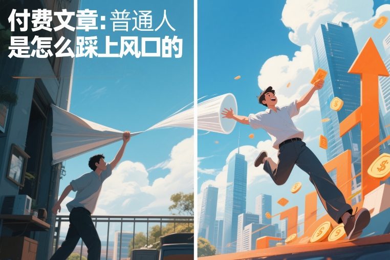 付费文章：普通人是怎么踩上风口的 - 臻优资源网
