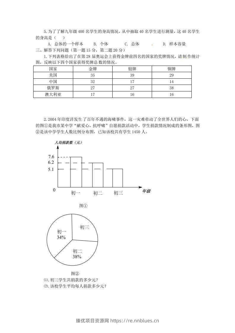 图片[2] - 河南周口扶沟县七年级下册数学第十章第一节试卷及答案人教版(Word版) - 臻优资源网