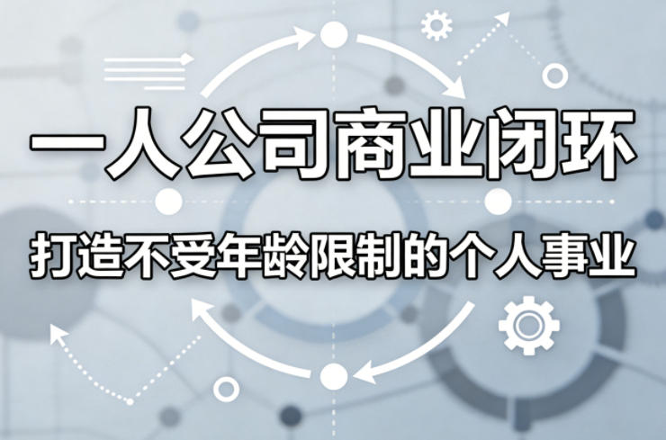 一人公司商业闭环，打造一份不受年龄限制的个人事业 - 臻优资源网