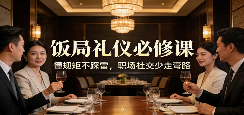 公众号收费文章：《饭局礼仪必修课：懂规矩不踩雷，职场社交少走弯路》 - 臻优资源网