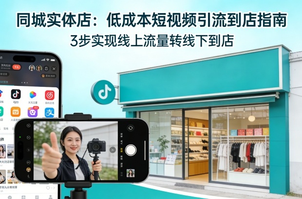 同城实体店，如何低成本把客户从短视频带到线下门店 - 臻优资源网
