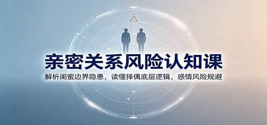 亲密关系风险认知课：解析闺蜜边界隐患，读懂择偶底层逻辑，感情风险规避 - 臻优资源网