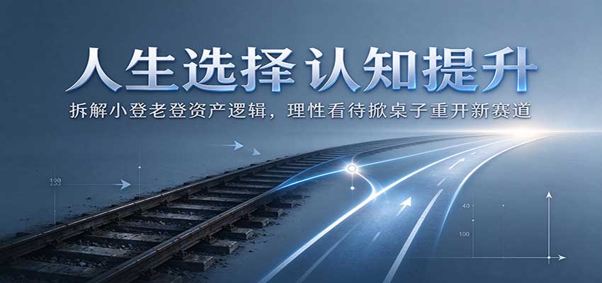 人生选择认知提升：拆解小登老登资产逻辑，理性看待掀桌子重开新赛道 - 臻优资源网