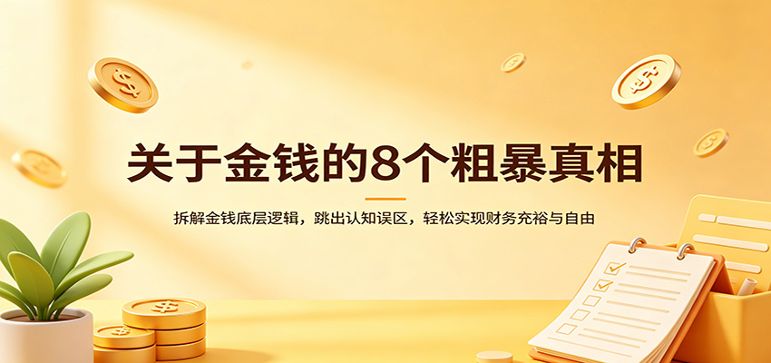 关于金钱的8个粗暴真相：拆解金钱底层逻辑，跳出认知误区，轻松实现财务充裕与自由 - 臻优资源网